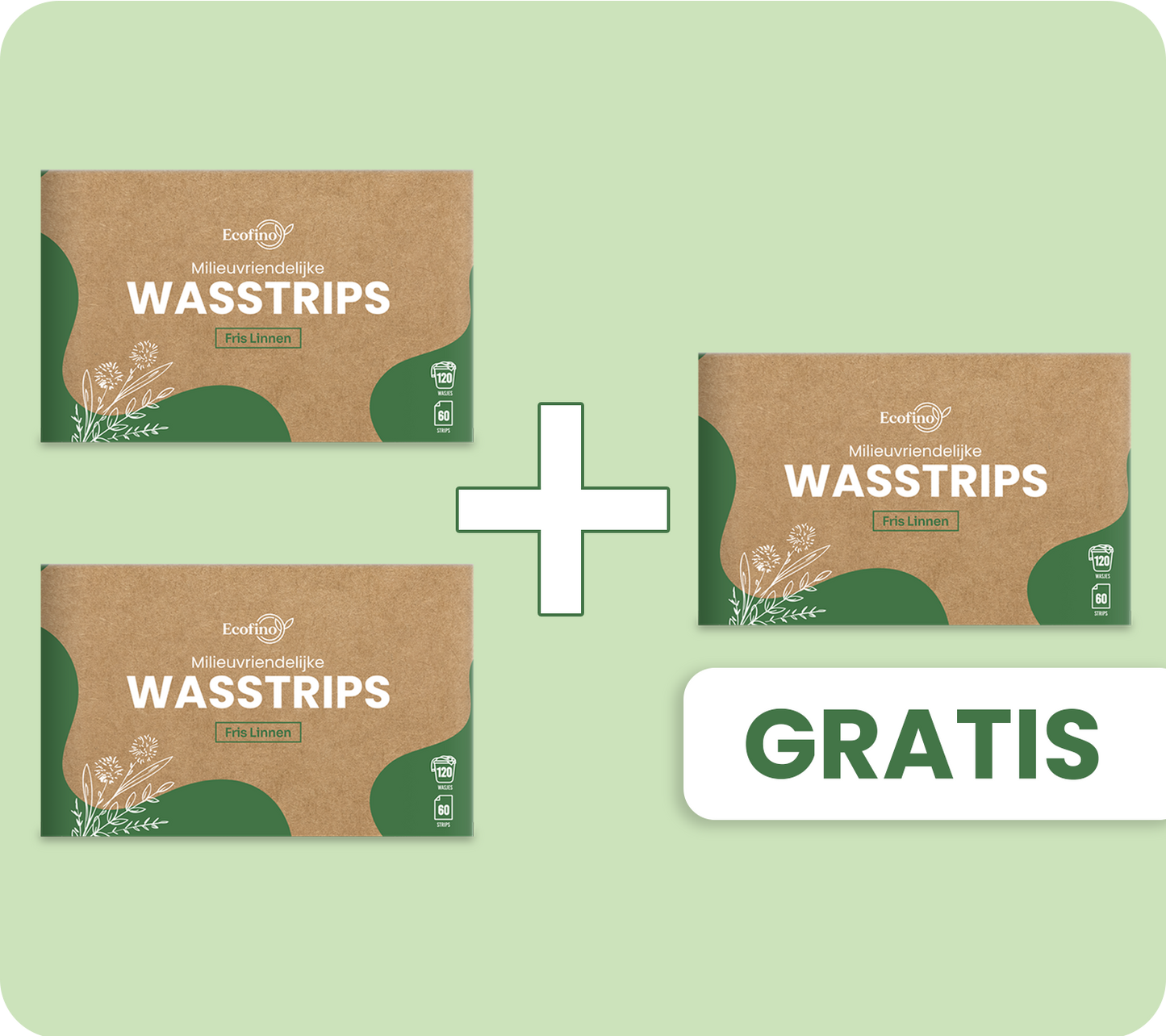 Wasstrips - 2 + 1 GRATIS - Ecofino