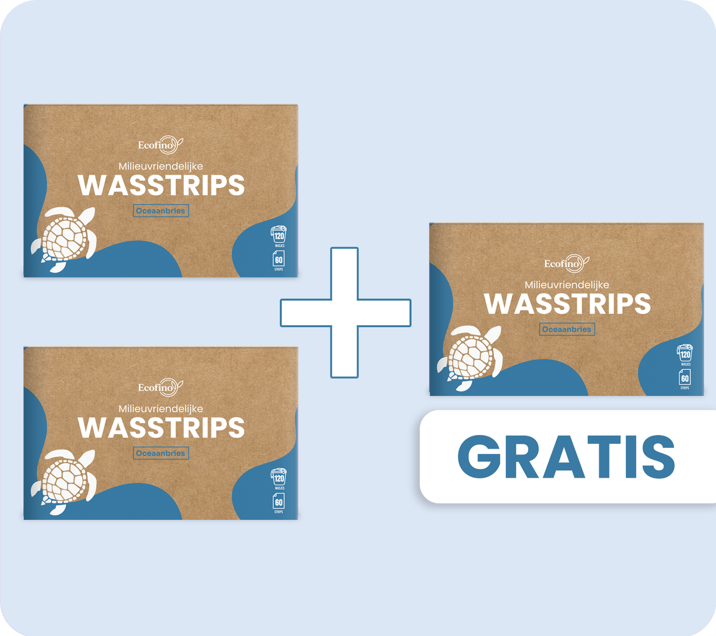 Wasstrips - 2 + 1 GRATIS - Ecofino