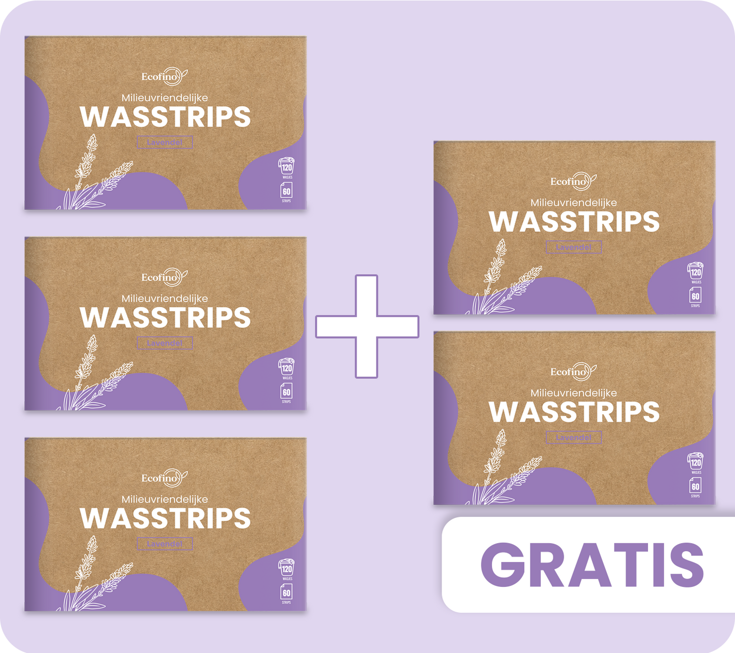 Wasstrips - 3 + 2 GRATIS