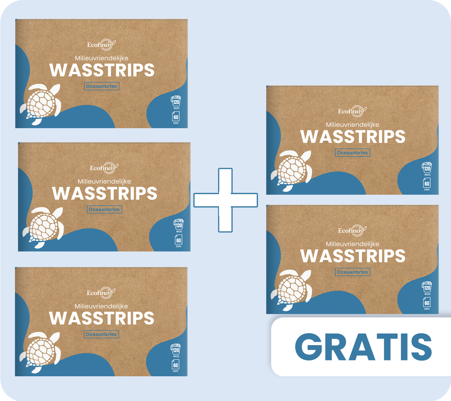Wasstrips - 3 + 2 GRATIS