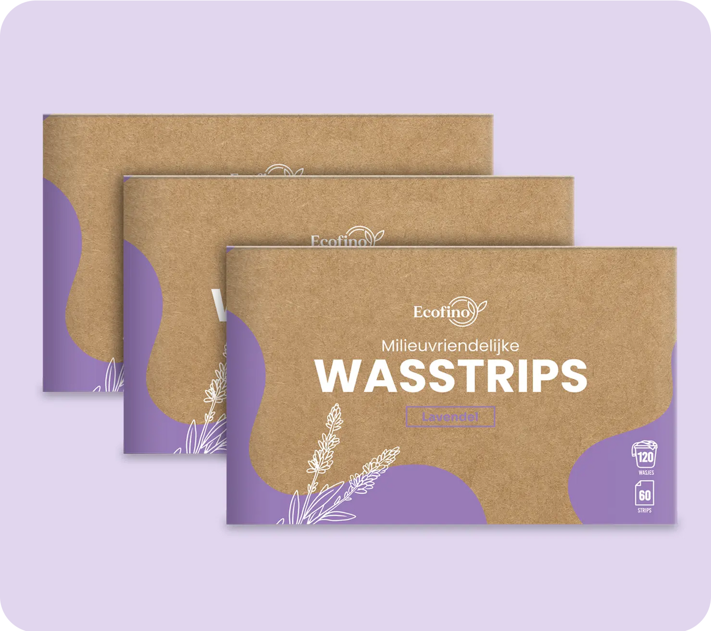 Ecofino wasstrips Lavendel 360 wasbeurten